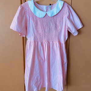 NWT Dolls Kill Stranger Things Eleven Pink Smocked Dress, 1X